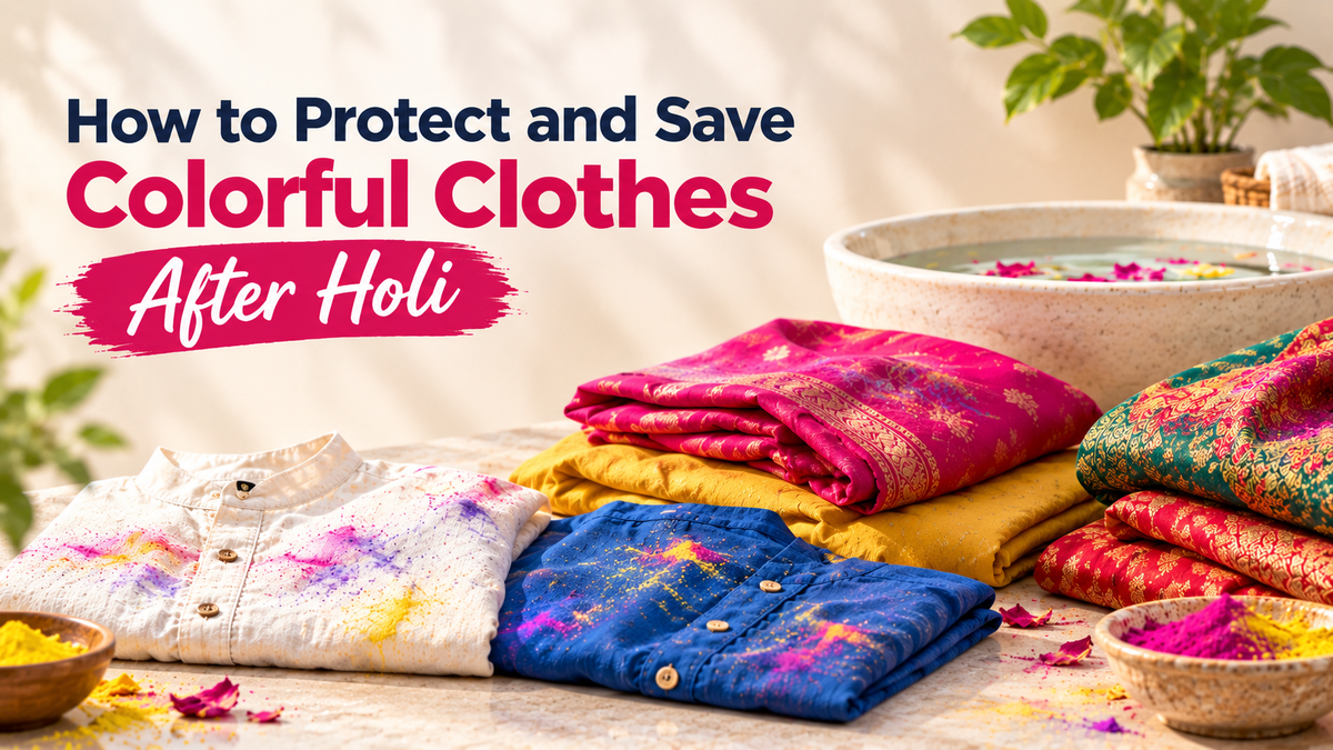 How to Protect and Save Colorful Clothes After Holi