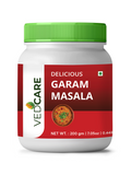 Jar of Vedcare Garam Masala on a white background