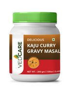 Jar of Vedicare Kaju Curry Gravy Masala on a white background
