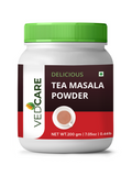  Vedcare Tea Masala Powder with green lid on a white background 