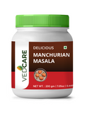 Vedcare Manchurian Masala packaging on a white background