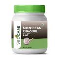 Jar of Vedcare Moroccan Rhassoul Clay on a white background