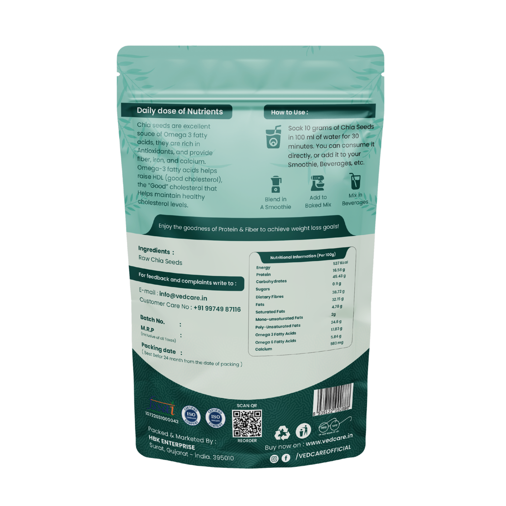 Vedcare Raw Chia Seeds