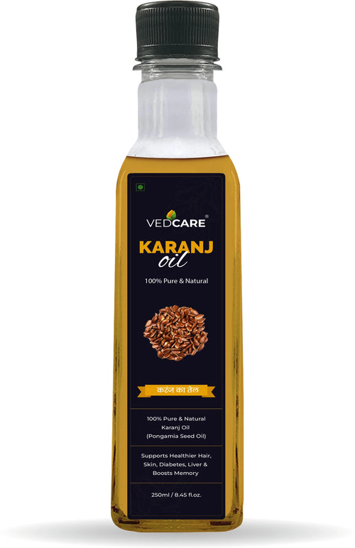 Vedcare Pure & Natural Karanj Oil For Hair and Skin Hair Oil, 250ml