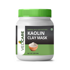 Vedcare Kaolin Clay Mask container with green lid on a white background