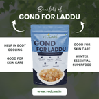 Vedcare Edible Gond for Laddu 250 g | Babul Gond | Natural Edible Gum