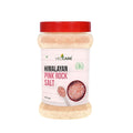 Vedicare Himalayan Pink Rock Salt container with red lid on a white background
