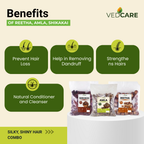 Vedcare Whole Dried Amla, Reetha & Shikakai Combo | Natural Hair Cleanser