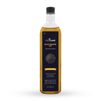 Bottle of VedCare Black Sesame oil on a white background