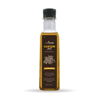 Bottle of VedCare Castor oil on a white background