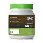 Vedcare supplement container with green lid and label on a white background