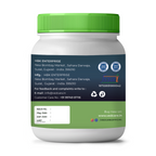 Vedcare supplement container with green lid and label on a white background