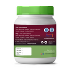 Vedcare supplement container with green lid and label on a white background