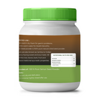 Jar of Jamun Seed Powder with green lid and label on a white background