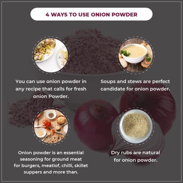 Vedcare Red Onion Powder (100% Pure & Natural), 200gm