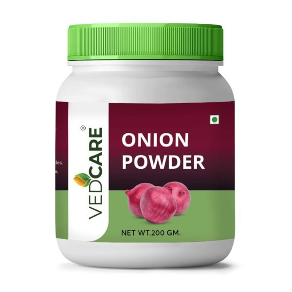 Vedcare Red Onion Powder (100% Pure & Natural), 200gm