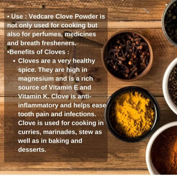 Vedcare Clove Powder (100% Pure & Natural), 200gm