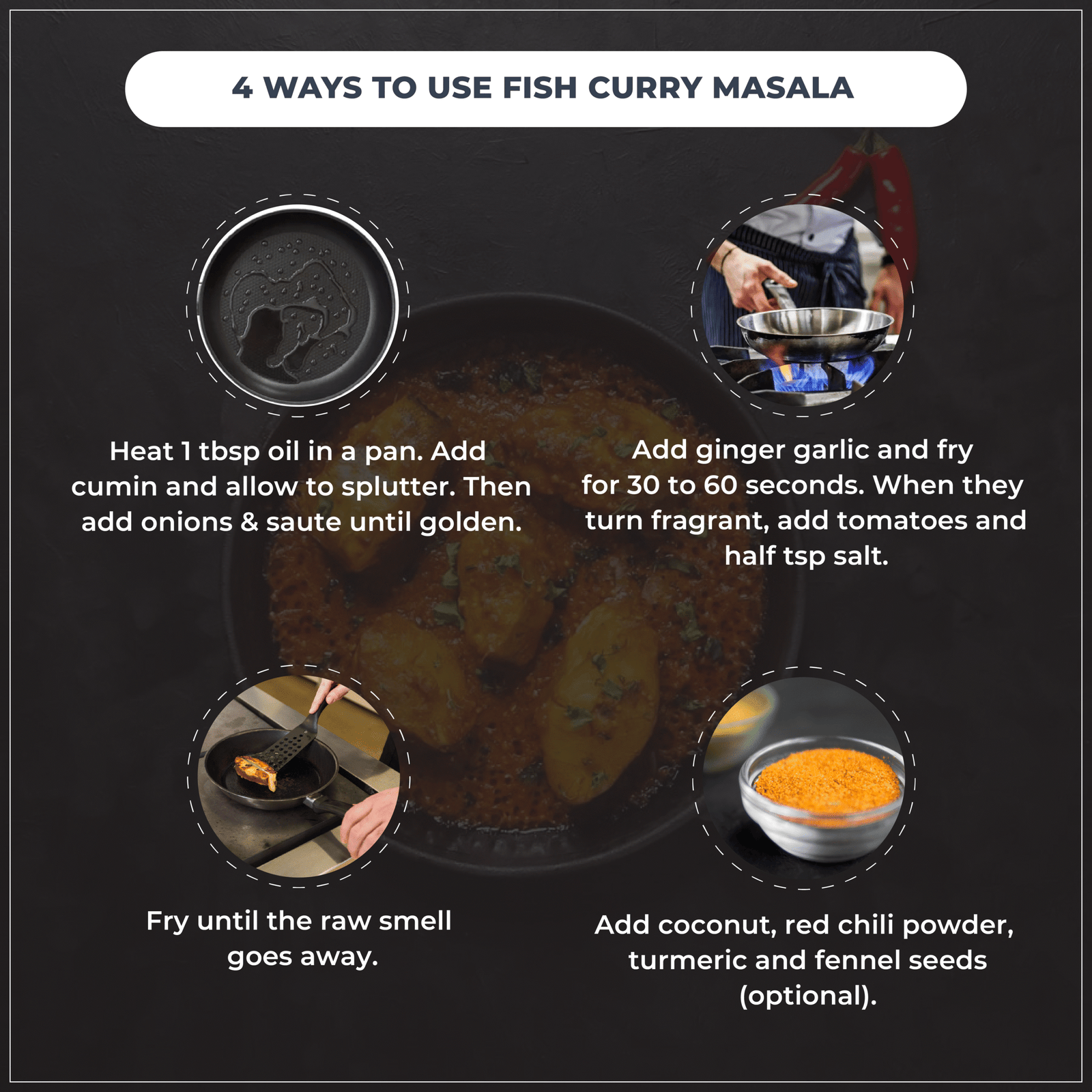 Vedcare Fish Curry Masala, 200gm - Image 5